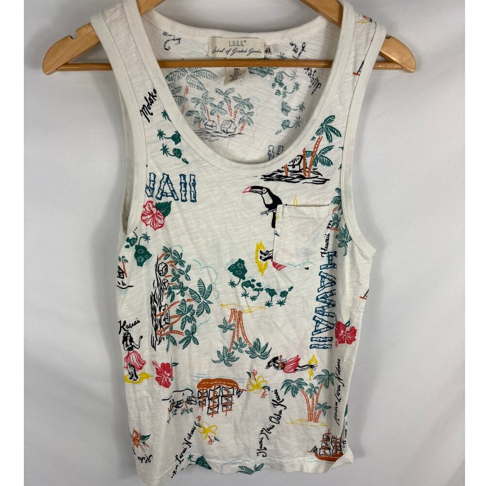 LOGG Hawaii Tropcial Print Tank Size Small